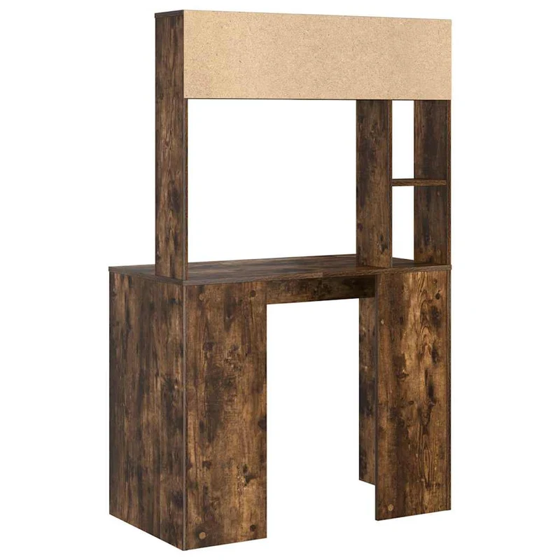 Toller Schreibtisch für kleine Räume, mit hohem Regal