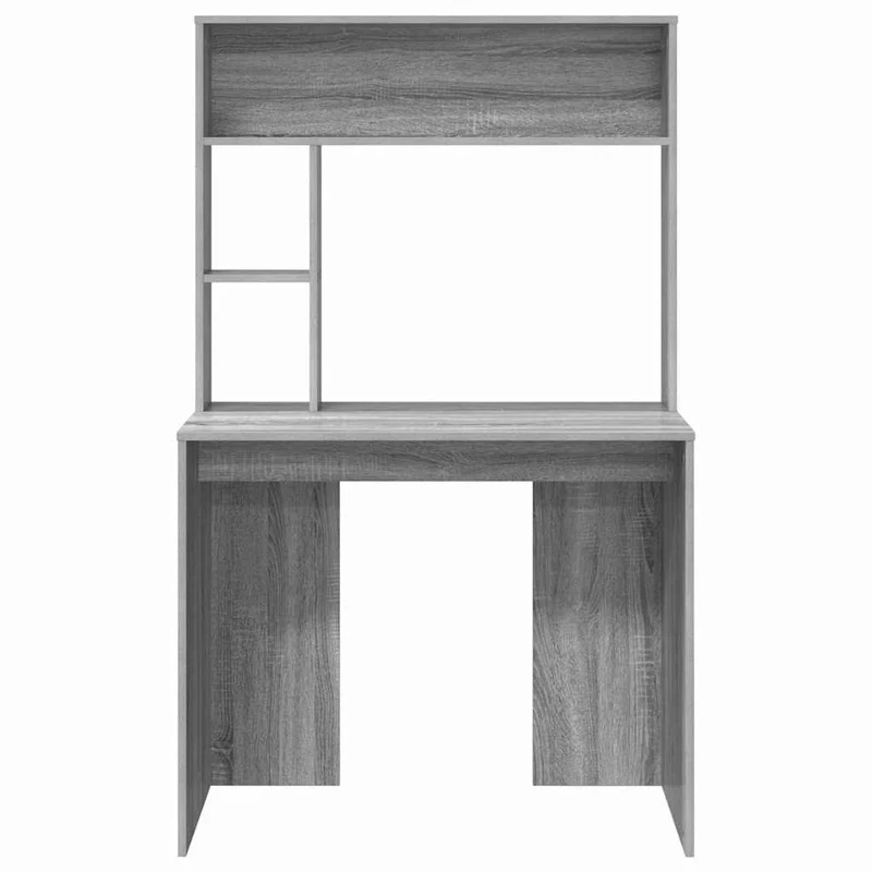 Toller Schreibtisch für kleine Räume, mit hohem Regal