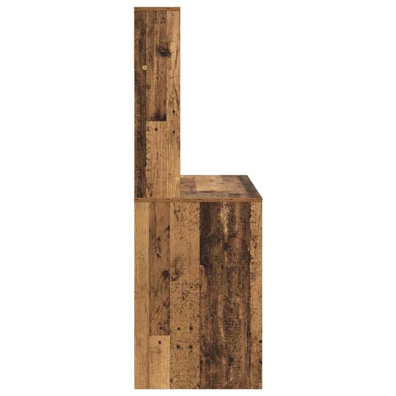 Toller Schreibtisch für kleine Räume, mit hohem Regal