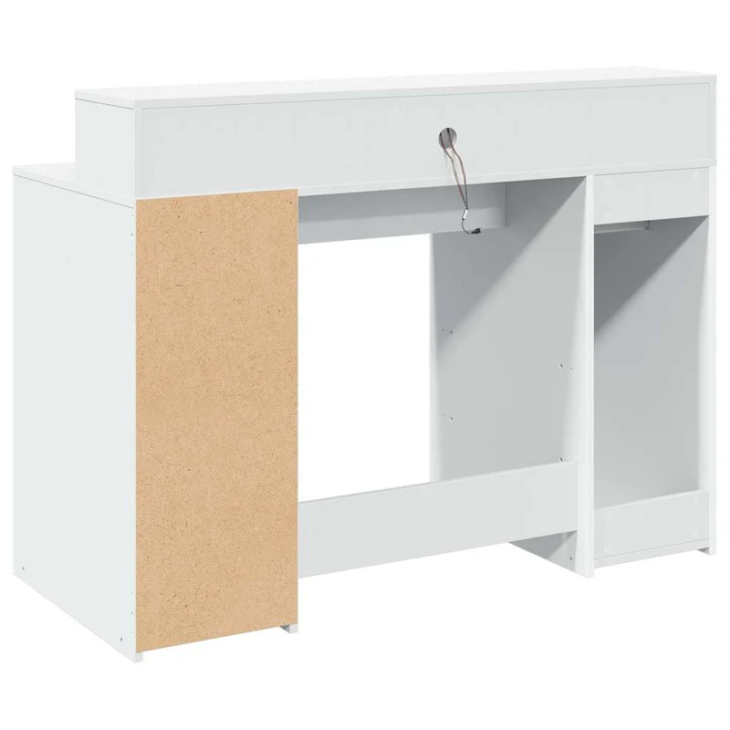 LED-Schreibtisch mit Monitorerhöhung, 120x55 cm