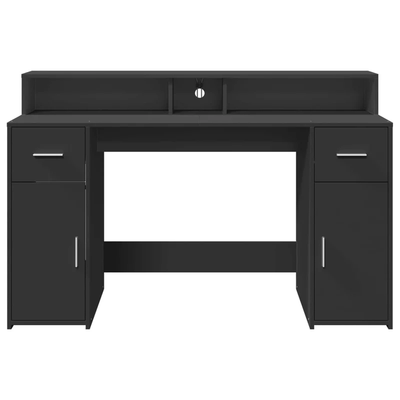 LED-beleuchteter Schreibtisch mit Monitorerhöhung