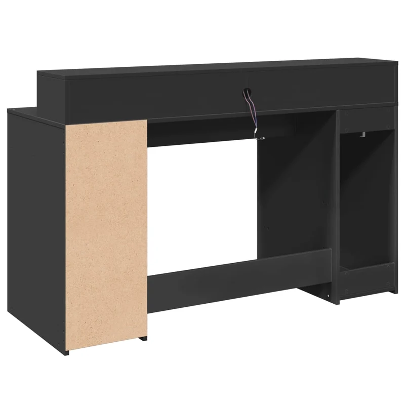 LED-beleuchteter Schreibtisch mit Monitorerhöhung
