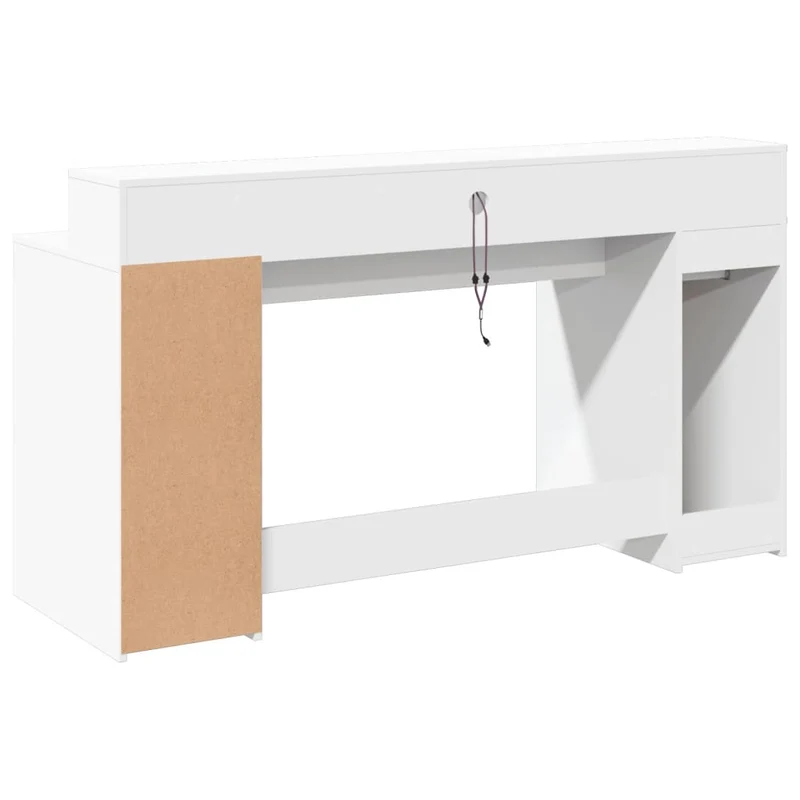 LED-Computertisch mit Monitorerhöhung, 160cm