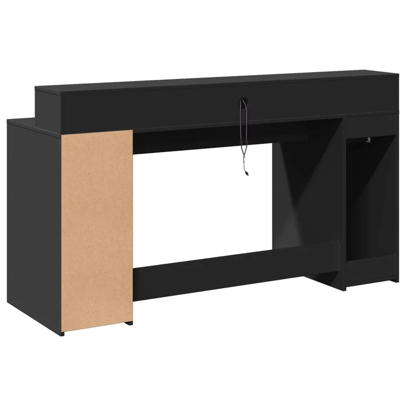 LED-Computertisch mit Monitorerhöhung, 160cm