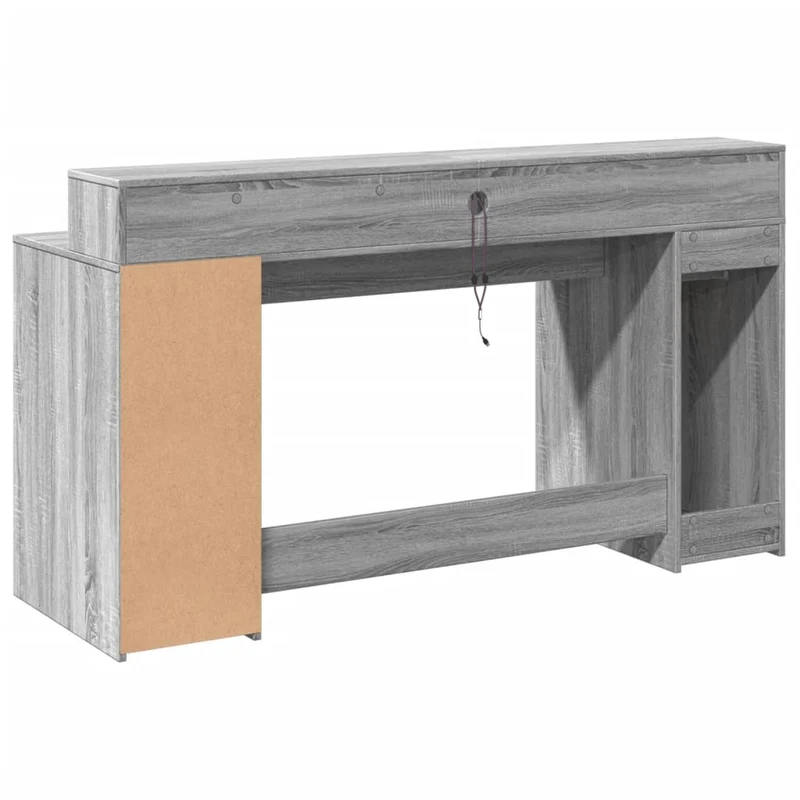 LED-Computertisch mit Monitorerhöhung, 160cm