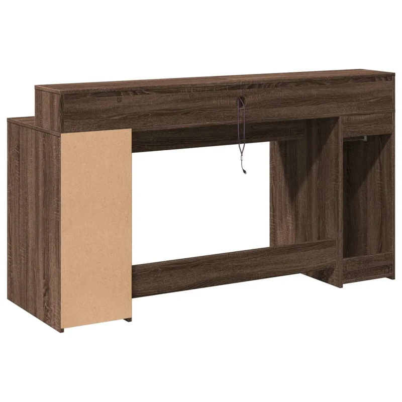LED-Computertisch mit Monitorerhöhung, 160cm