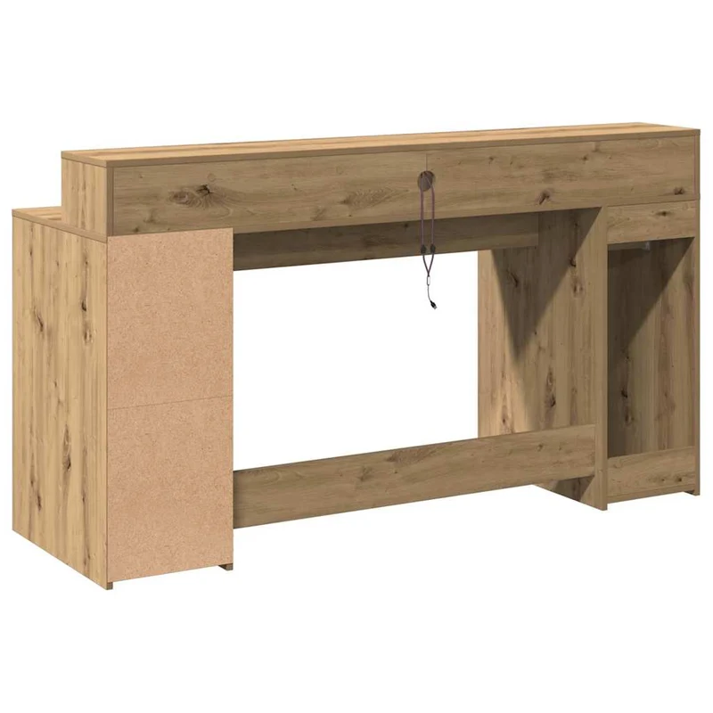 LED-Computertisch mit Monitorerhöhung, 160cm
