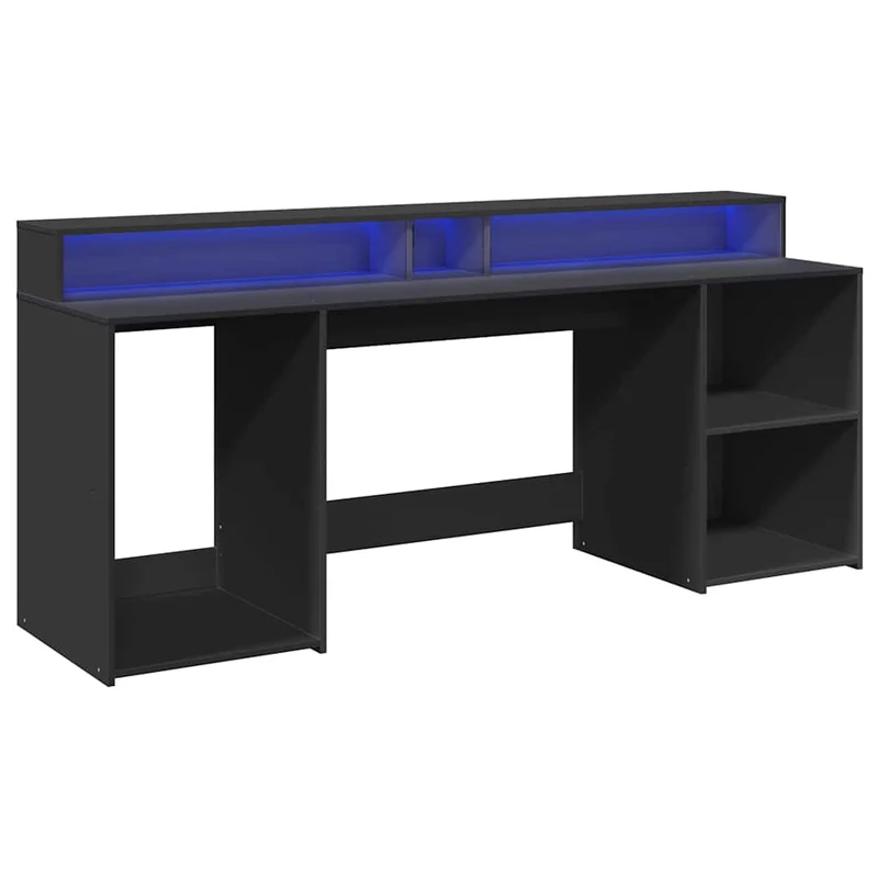 Großer LED-Schreibtisch mit genügend Stauraum, 200cm