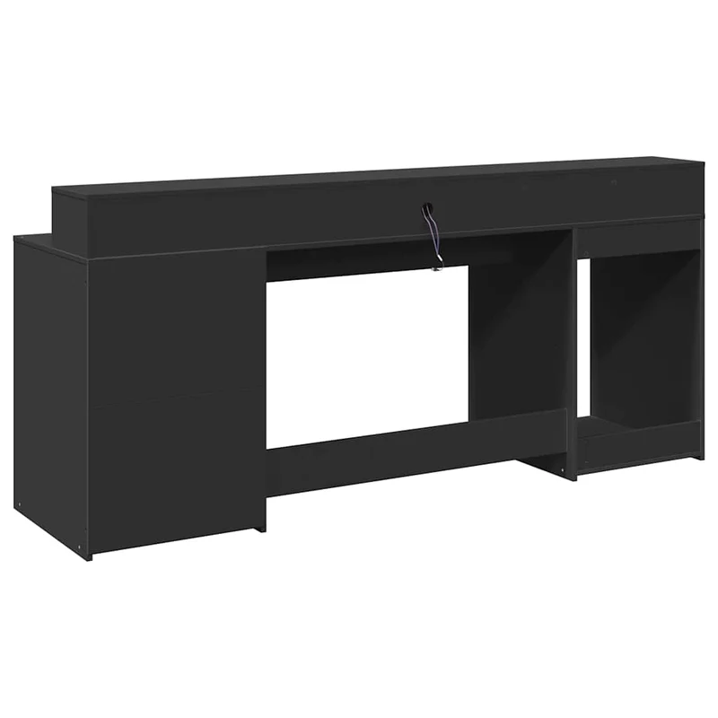Großer LED-Schreibtisch mit genügend Stauraum, 200cm