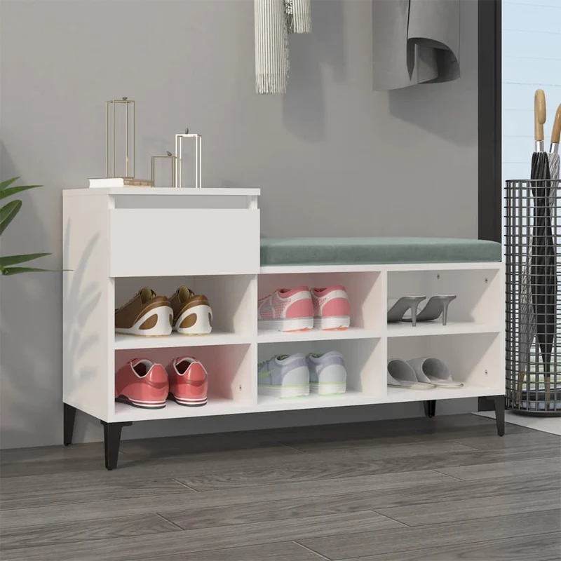 Flurbank mit Schuhregal & Schublade, 102 cm