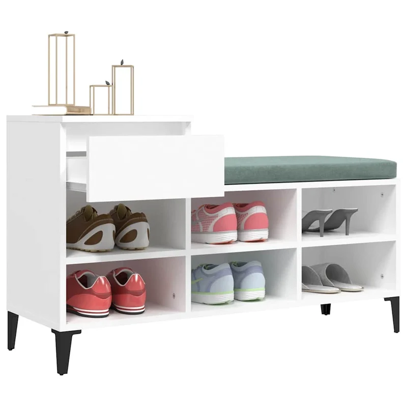 Flurbank mit Schuhregal & Schublade, 102 cm