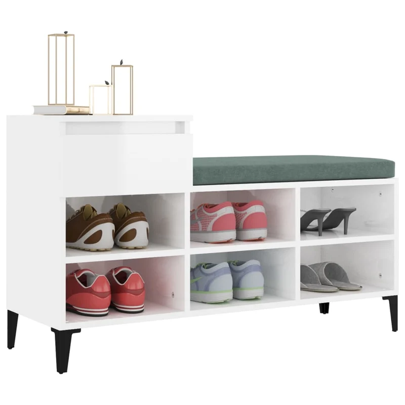 Flurbank mit Schuhregal & Schublade, 102 cm