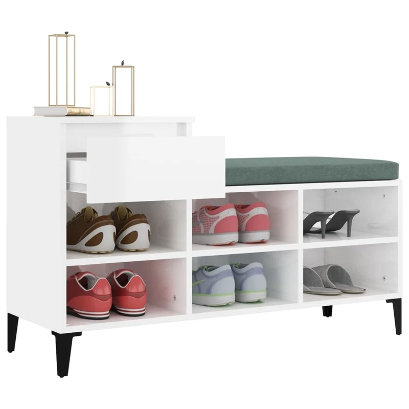 Flurbank mit Schuhregal & Schublade, 102 cm