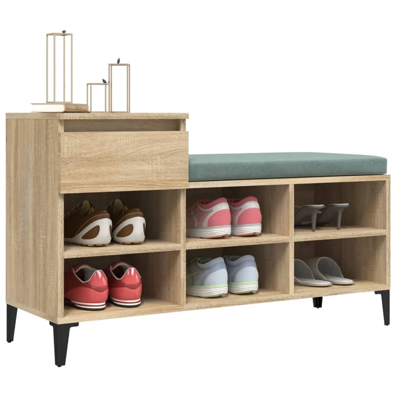 Flurbank mit Schuhregal & Schublade, 102 cm
