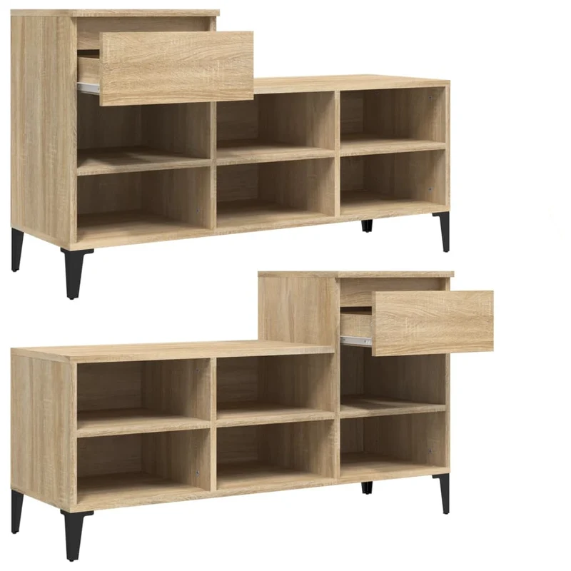 Flurbank mit Schuhregal & Schublade, 102 cm