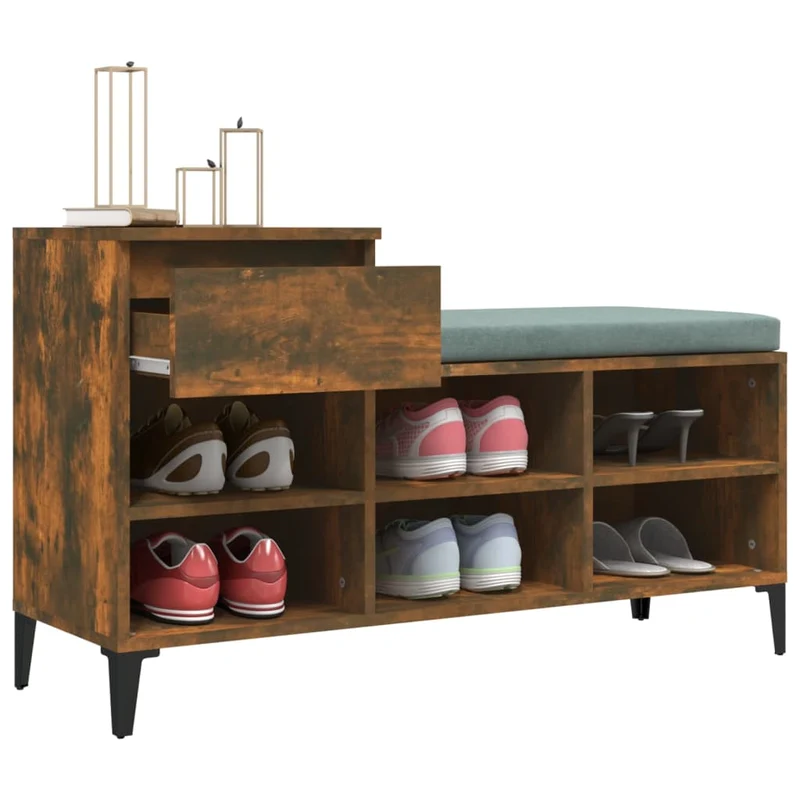 Flurbank mit Schuhregal & Schublade, 102 cm