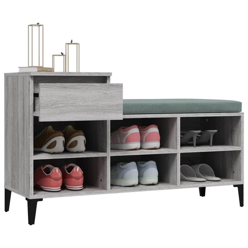 Flurbank mit Schuhregal & Schublade, 102 cm