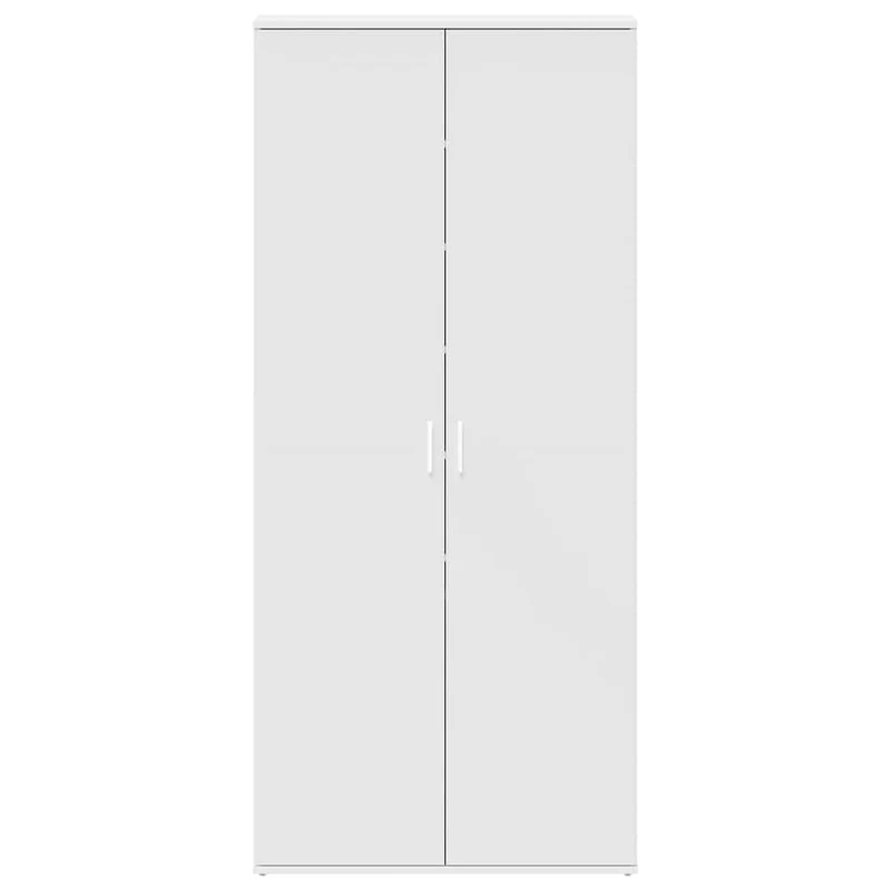 Hoher Schuhschrank mit 5 Ablagen und Kleiderstange