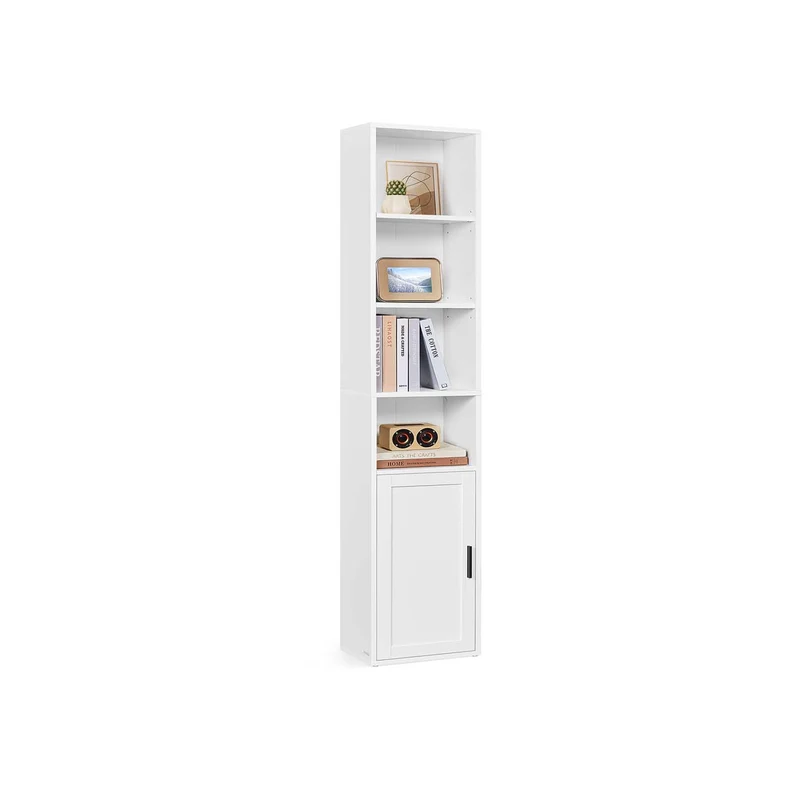 Custos Collection - Hohes Bücherregal mit Tür aus Holz