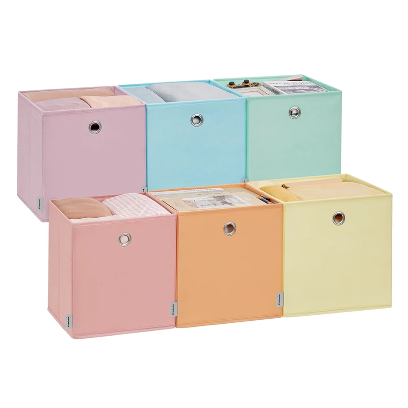 Aufbewahrungsbox 6er Set bunt