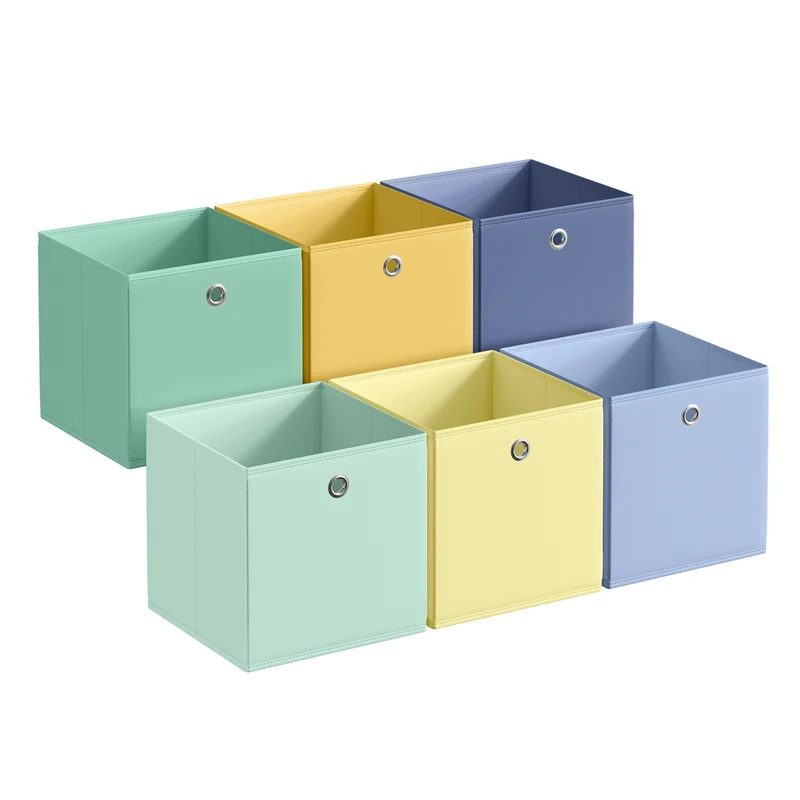 Aufbewahrungsbox 6er Set bunt