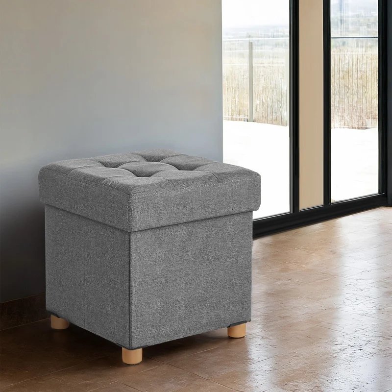 Sitzhocker mit Deckel und Stauraum
