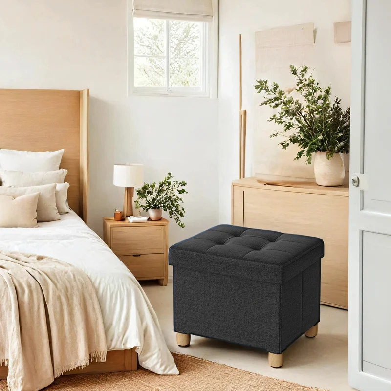 Sitzhocker mit Deckel und Stauraum
