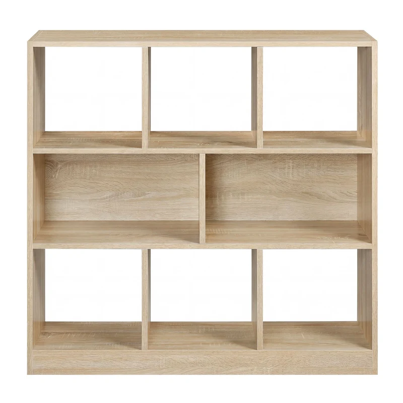Standregal aus Holz mit offenen Fächern
