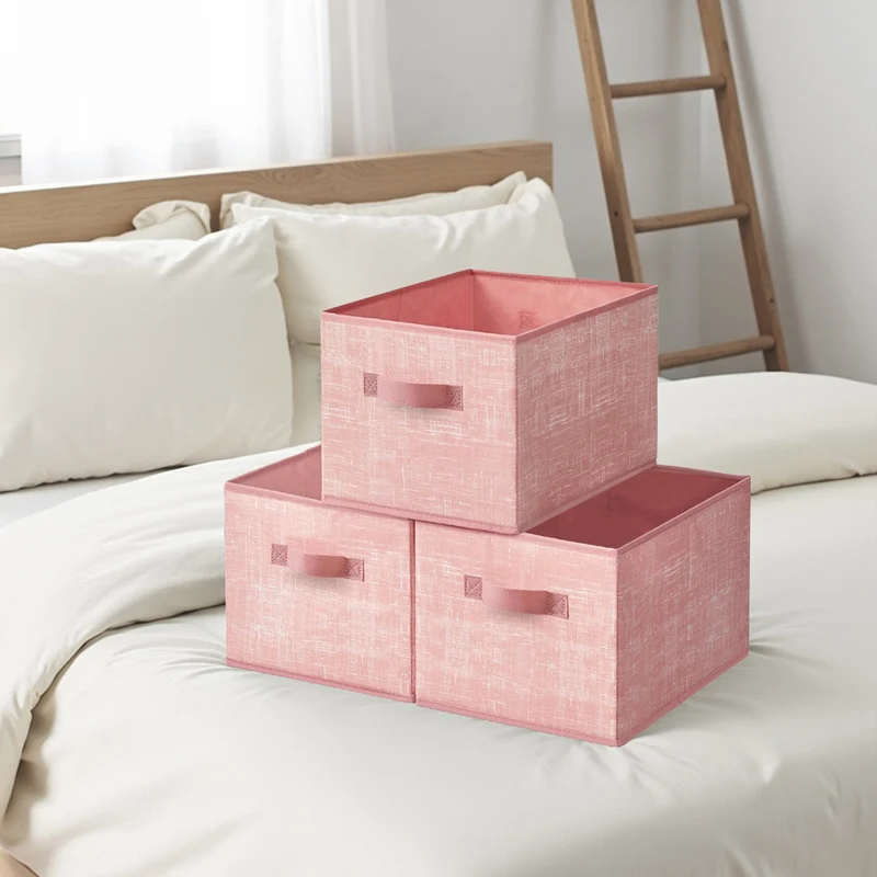 Aufbewahrungsbox 3er Set 40 x 30 x 24 cm tintenschwarz