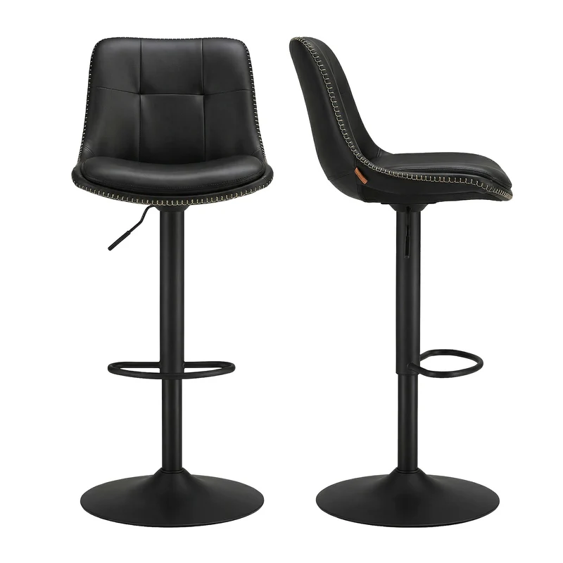 Barhocker 2er Set mit Rückenlehne