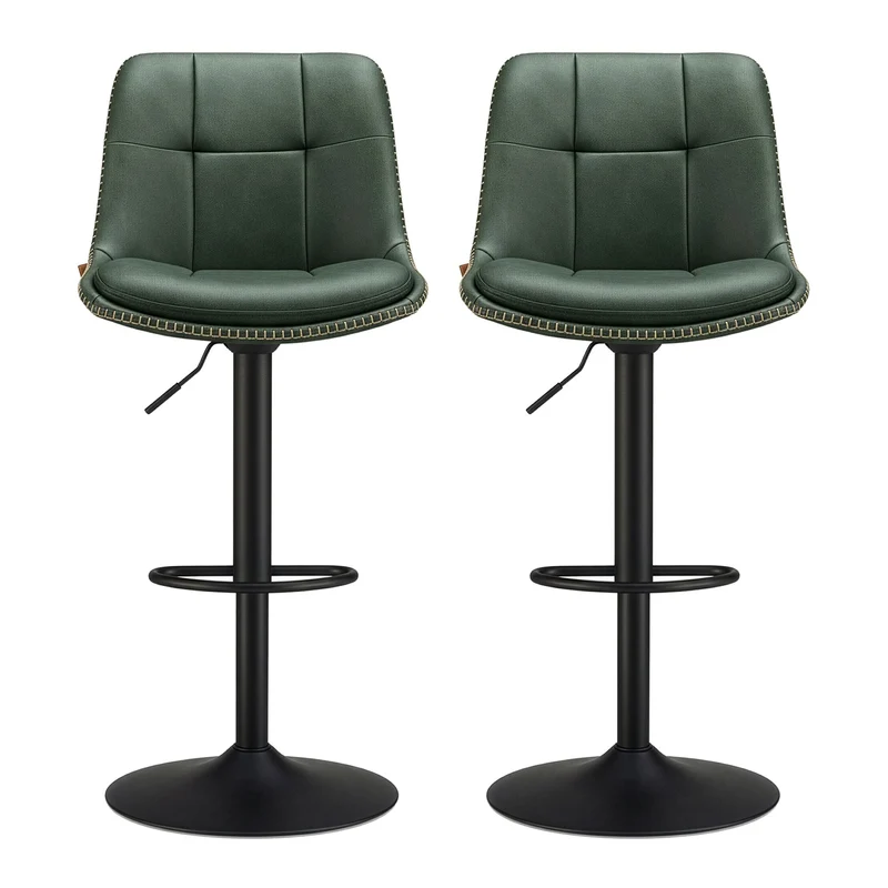 Barhocker 2er Set mit Rückenlehne