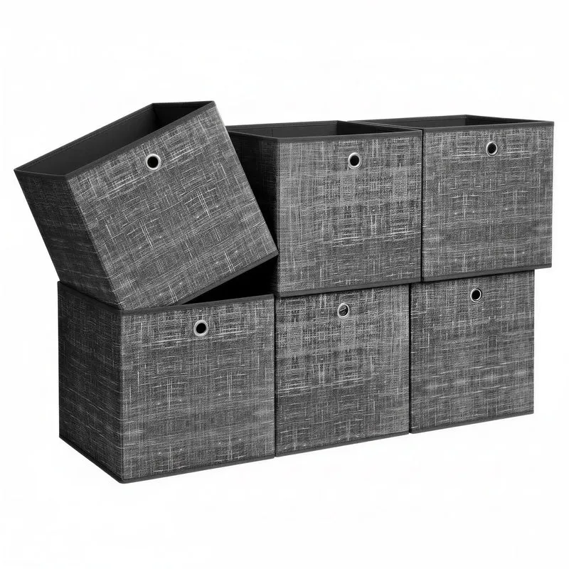 Aufbewahrungsbox 6er Set aus Vliesstoff mit Griff