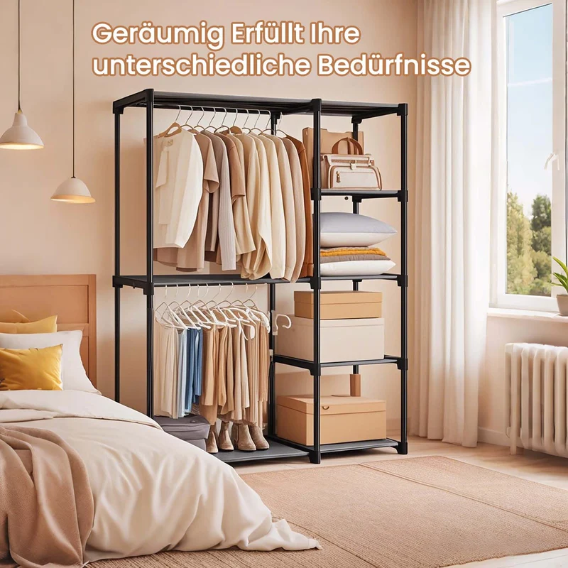 Offener Kleiderschrank