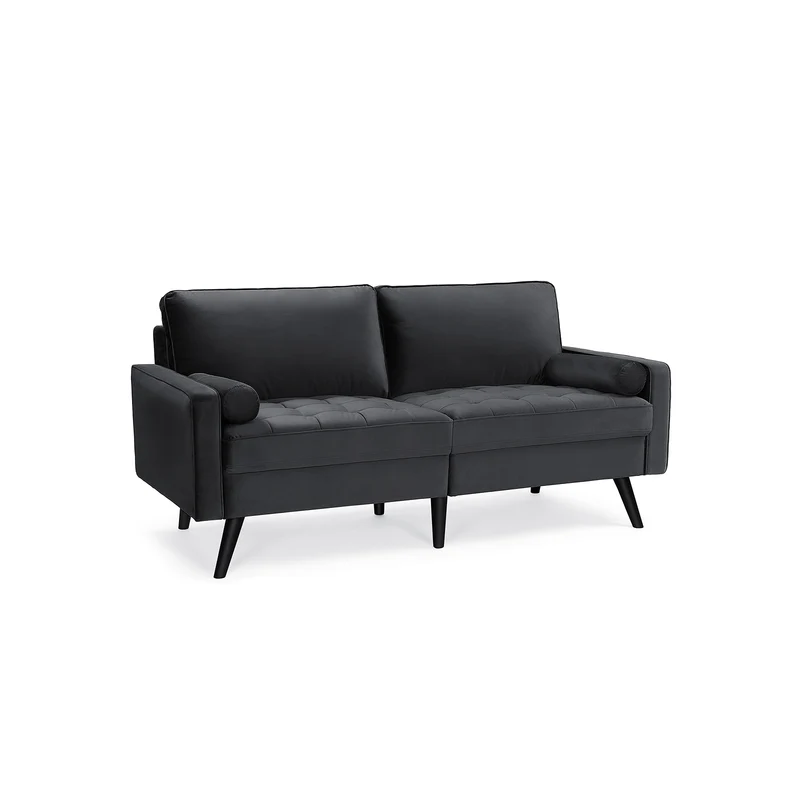 Sofa 3 Sitzer mit Bezug aus Samt
