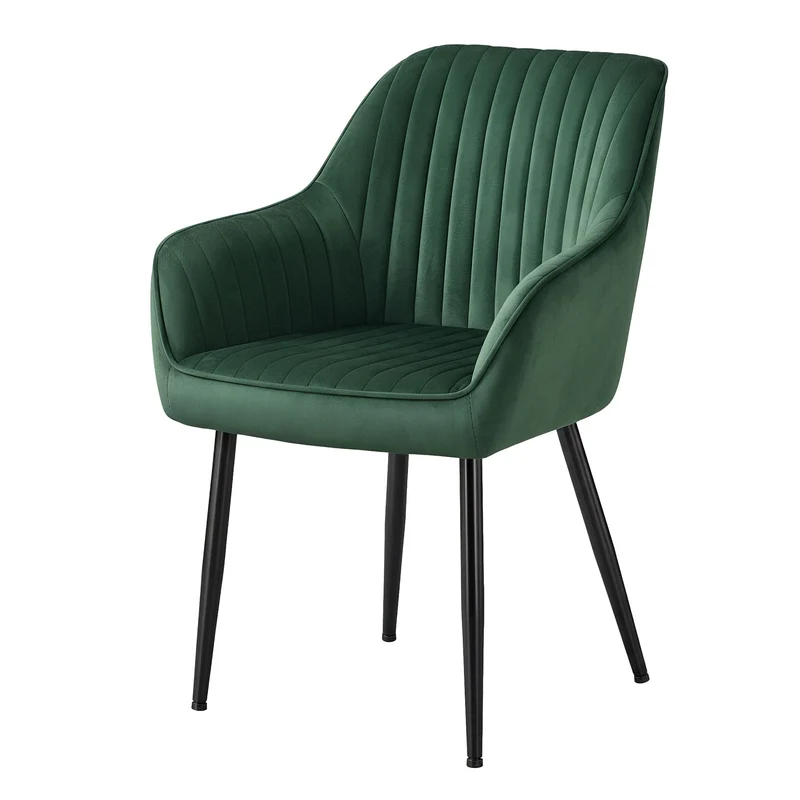 Küchenstuhl aus Cord, Loungesessel, Esszimmerstuhl mit Armlehnen