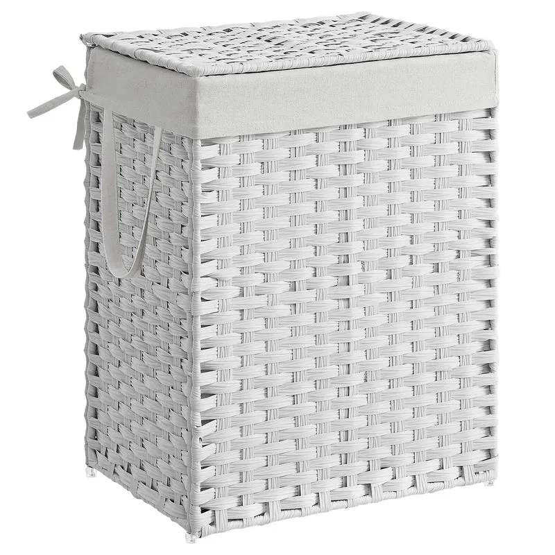 Handgeflochtener Wäschekorb aus synthetischem Rattan