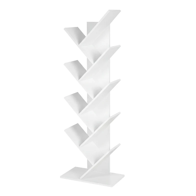 Bücherregal Standregal Baumform Eckregal platzsparend