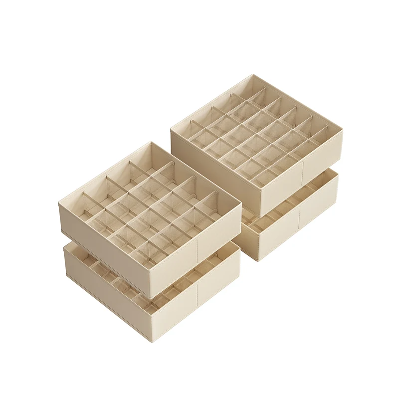 Unterwäsche-Organizer 4er Set mit 80 Fächern