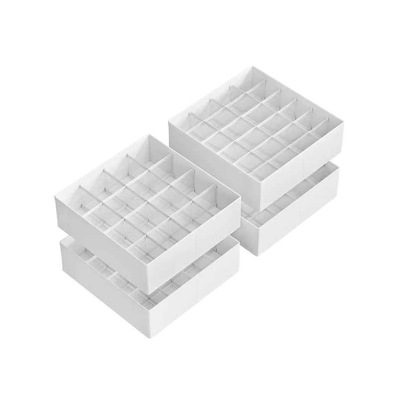 Unterwäsche-Organizer 4er Set mit 80 Fächern