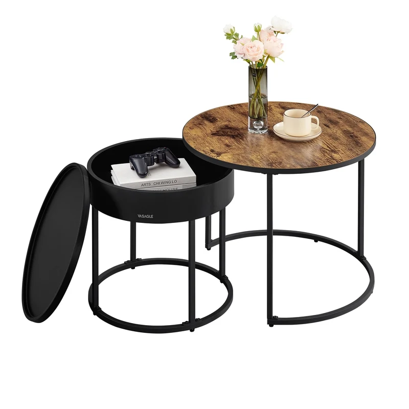 Couchtisch rund 2er Set