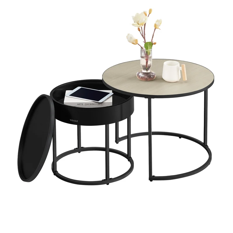 Couchtisch rund 2er Set
