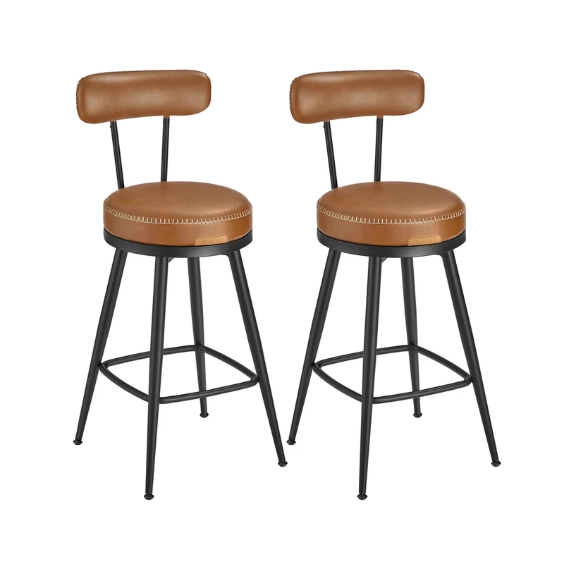 EKHO Kollektion - Barhocker 2er Set aus Kunstleder