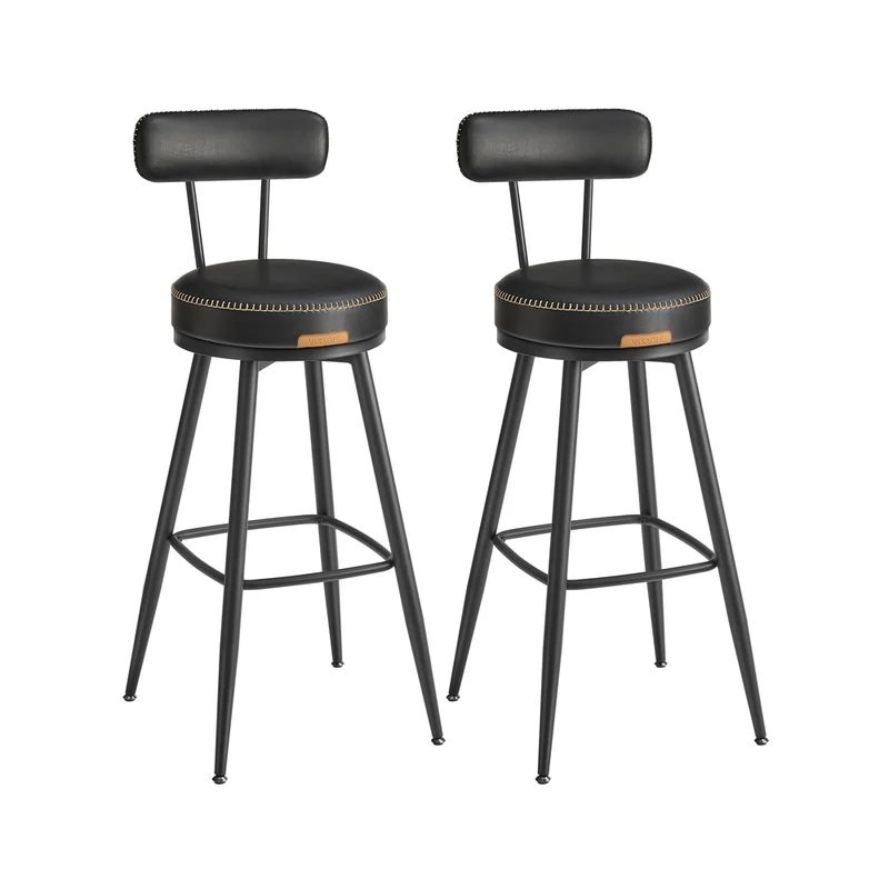 EKHO Kollektion - Barhocker 2er Set aus Kunstleder