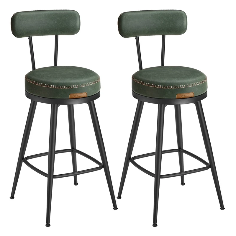 EKHO Kollektion - Barhocker 2er Set aus Kunstleder