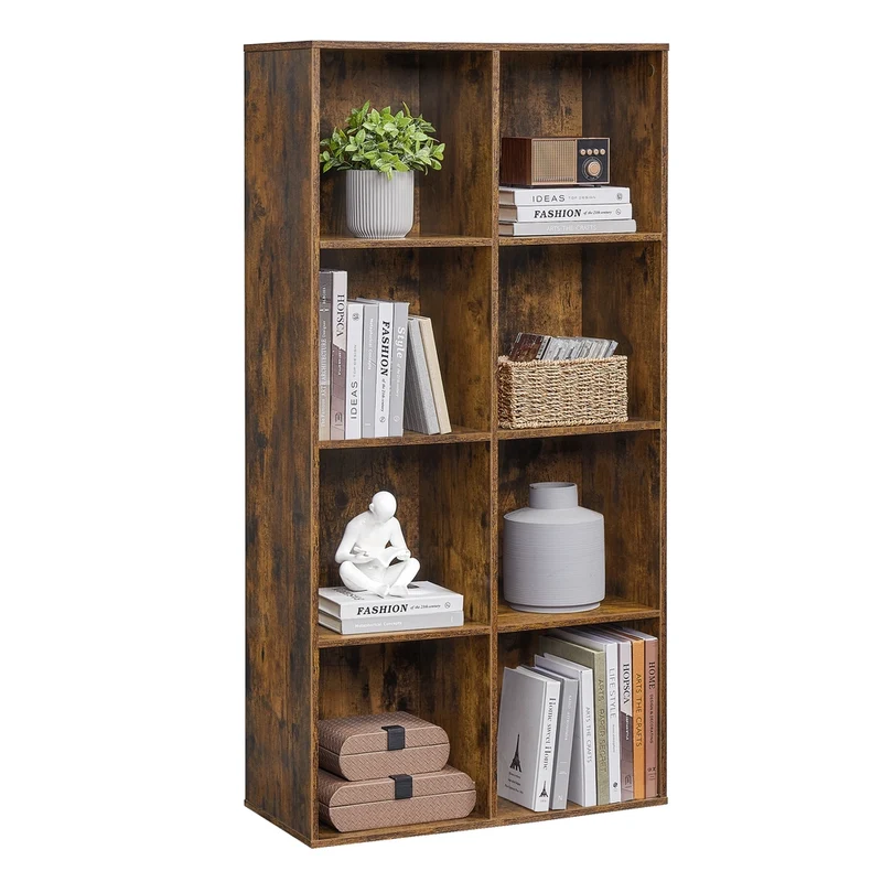 Bücherregal mit 8 Fächern