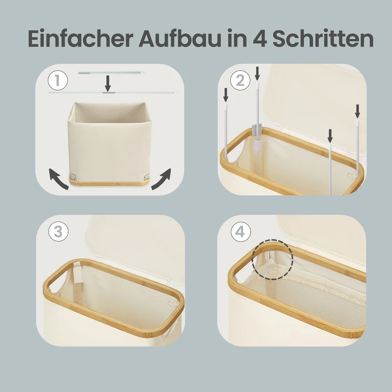 Wäschekorb mit Deckel