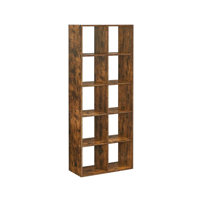 Bücherregal mit 10 Fächern