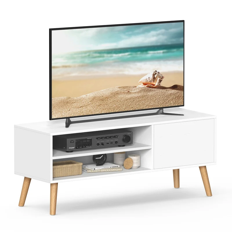 TV-Schrank mit 1 Tür 40 x 120 x 49 cm weiß