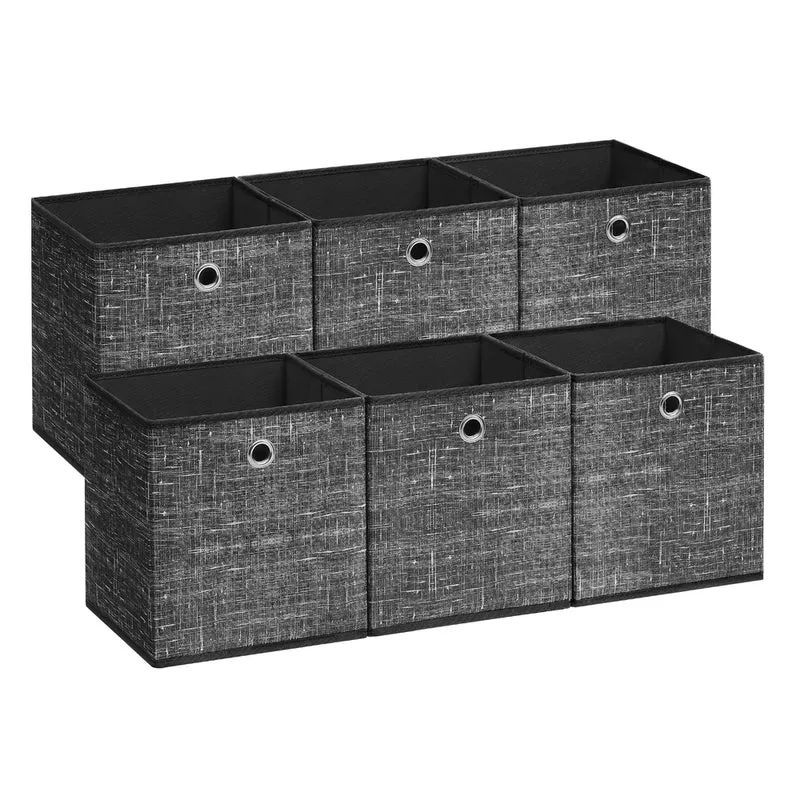 Aufbewahrungsbox 6er Set aus Vliesstoff mit Griff