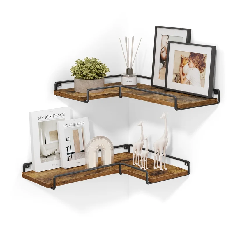 L förmiges Wandregal Set im Industrie Design